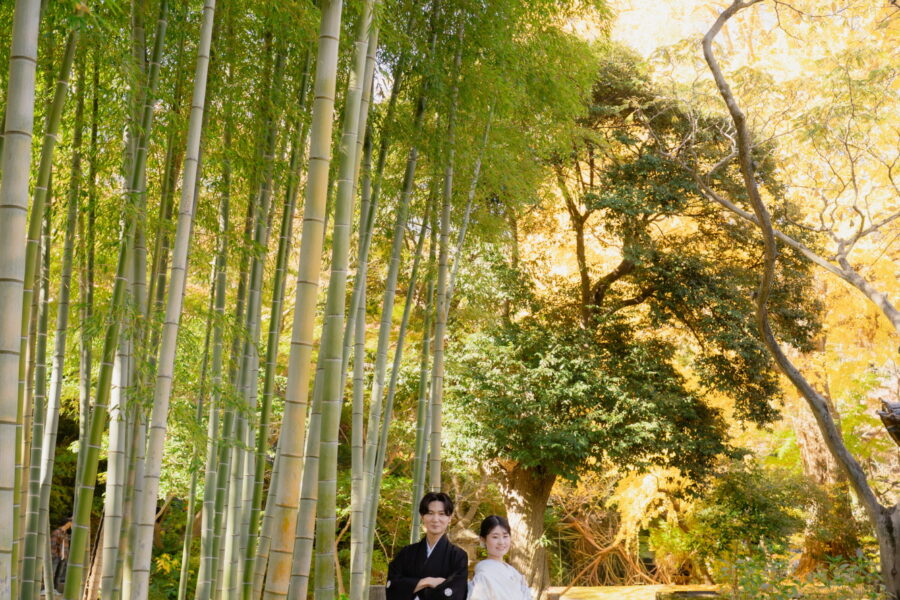 秋深まる三溪園で大切な人へ感謝を伝える結婚式—