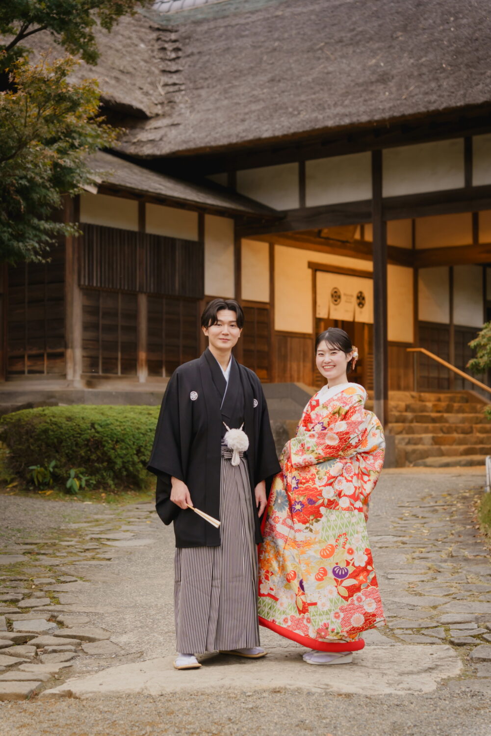 秋深まる三溪園で大切な人へ感謝を伝える結婚式— —