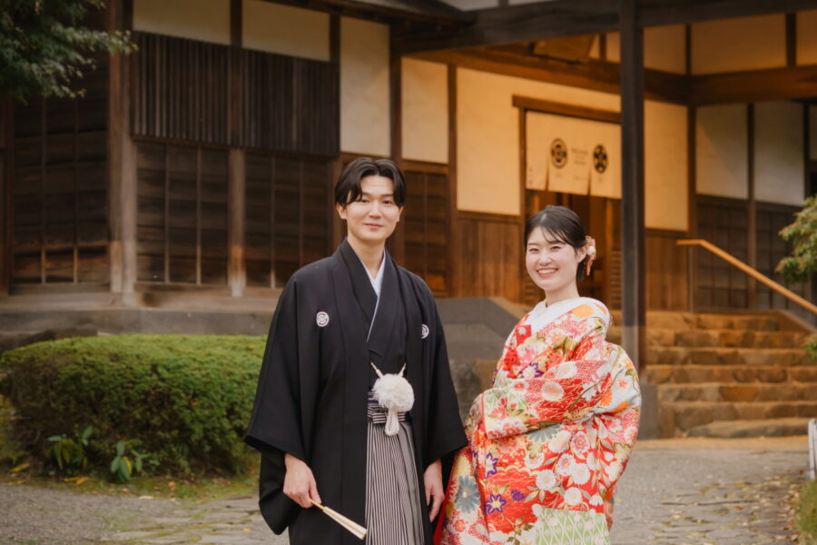 秋深まる三溪園で大切な人へ感謝を伝える結婚式— —